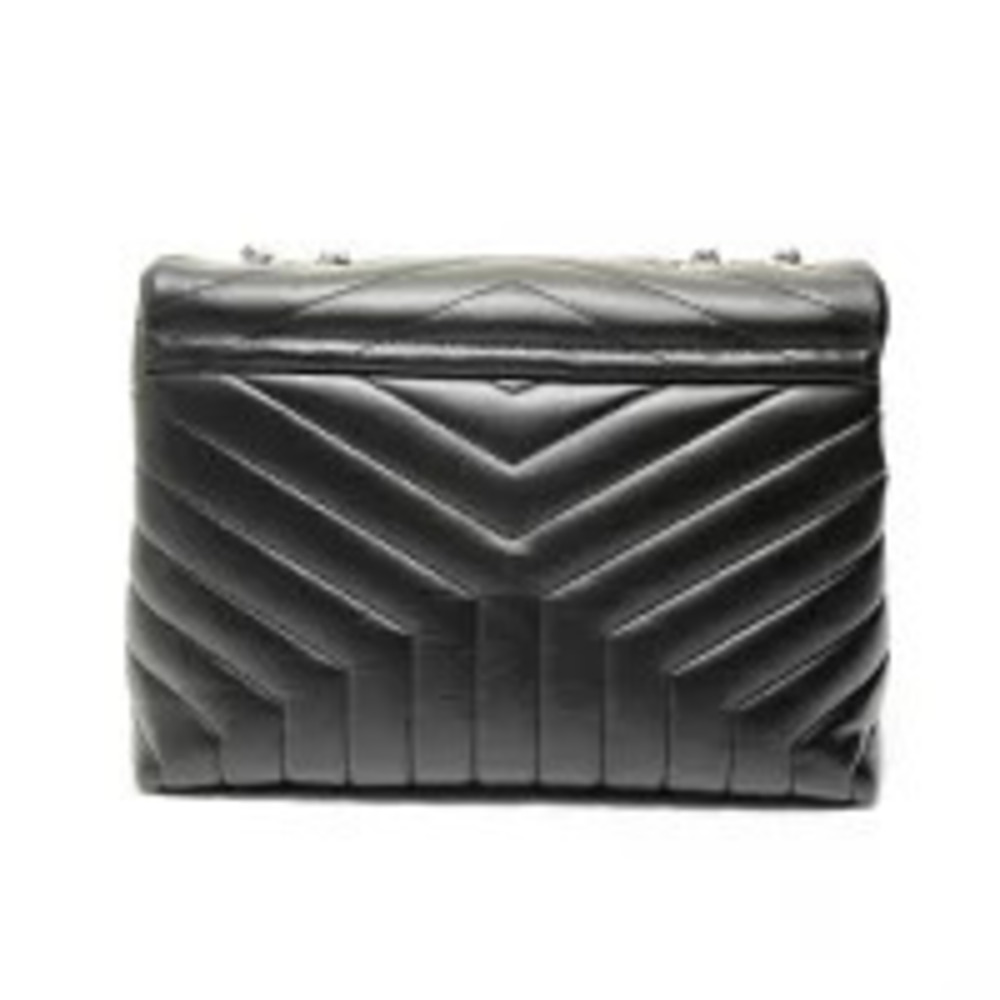 Saint Laurent Yves YSL Loulou Leather Shoulder Bag Black